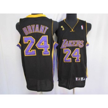 Lakers #24 Kobe Bryant Stitched Black Purple number Champion Patch NBA Jersey Lakers #24 Kobe Bryant Stitched Black Purple number Champion Patch NBA Jersey