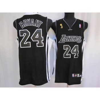 Lakers #24 Kobe Bryant Stitched Black Shadow Champion Patch NBA Jersey Lakers #24 Kobe Bryant Stitched Black Shadow Champion Patch NBA Jersey