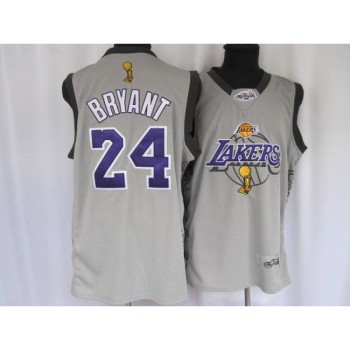 Lakers #24 Kobe Bryant Stitched Grey 2010 Finals Commemorative NBA Jersey Lakers #24 Kobe Bryant Stitched Grey 2010 Finals Commemorative NBA Jersey