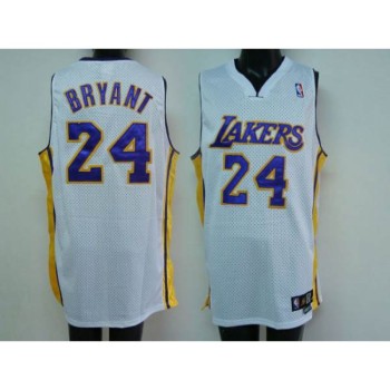 Lakers #24 Kobe Bryant Stitched White NBA Jersey Lakers #24 Kobe Bryant Stitched White NBA Jersey