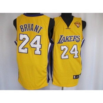 Lakers #24 Kobe Bryant Stitched Yellow Final Patch NBA Jersey Lakers #24 Kobe Bryant Stitched Yellow Final Patch NBA Jersey