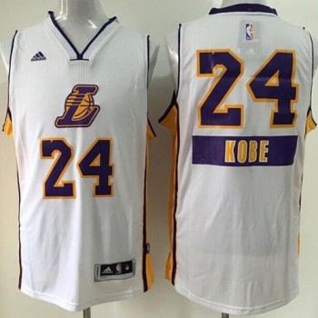 Lakers #24 Kobe Bryant White 2014-15 Christmas Day Stitched NBA Jersey Lakers #24 Kobe Bryant White 2014-15 Christmas Day Stitched NBA Jersey