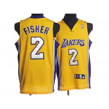 Lakers #2 Derek Fisher Stitched Yellow NBA Jersey Lakers #2 Derek Fisher Stitched Yellow NBA Jersey
