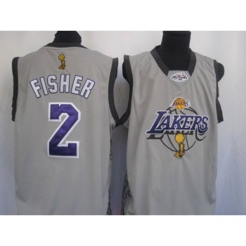 Lakers #2 Fisher Derek Grey 2010 Finals Commemorative Stitched NBA Jersey Lakers #2 Fisher Derek Grey 2010 Finals Commemorative Stitched NBA Jersey