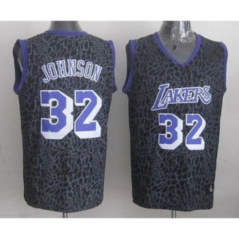 Lakers #32 Magic Johnson Purple Crazy Light Stitched NBA Jersey Lakers #32 Magic Johnson Purple Crazy Light Stitched NBA Jersey
