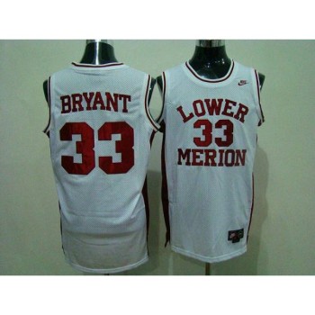 Lakers #33 Kobe Bryant White Lower Merion High School Stitched NBA Jersey Lakers #33 Kobe Bryant White Lower Merion High School Stitched NBA Jersey
