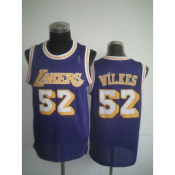 Lakers #52 Jamaal Wilkes Purple Throwback Stitched NBA Jersey Lakers #52 Jamaal Wilkes Purple Throwback Stitched NBA Jersey