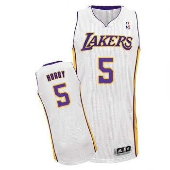 Lakers #5 Robert Horry White Throwback Stitched NBA Jersey Lakers #5 Robert Horry White Throwback Stitched NBA Jersey
