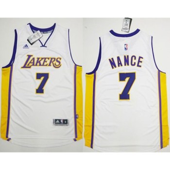 Lakers #7 Larry Nance White Stitched NBA Jersey Lakers #7 Larry Nance White Stitched NBA Jersey