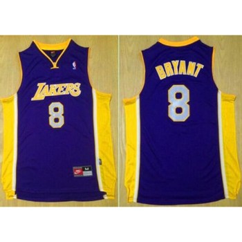 Lakers #8 Kobe Bryant Purple Throwback Stitched NBA Jersey Lakers #8 Kobe Bryant Purple Throwback Stitched NBA Jersey