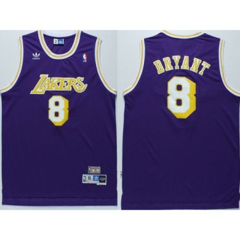 Lakers #8 Kobe Bryant Purple Throwback Stitched NBA Jersey Lakers #8 Kobe Bryant Purple Throwback Stitched NBA Jersey