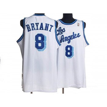 Lakers #8 Kobe Bryant Stitched White NBA Jersey Lakers #8 Kobe Bryant Stitched White NBA Jersey