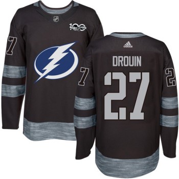 Lightning #27 Jonathan Drouin Black 1917-2017 100th Anniversary Stitched NHL Jersey Lightning #27 Jonathan Drouin Black 1917-2017 100th Anniversary Stitched NHL Jersey
