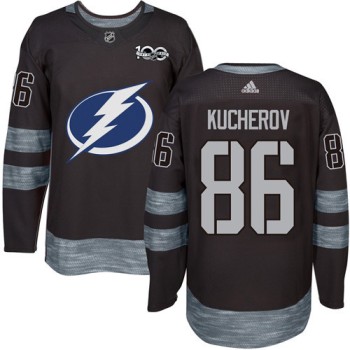 Lightning #86 Nikita Kucherov Black 1917-2017 100th Anniversary Stitched NHL Jersey Lightning #86 Nikita Kucherov Black 1917-2017 100th Anniversary Stitched NHL Jersey