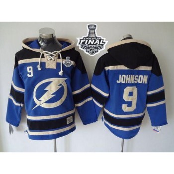 Lightning #9 Tyler Johnson Blue Sawyer Hooded Sweatshirt 2015 Stanley Cup Stitched NHL Jersey Lightning #9 Tyler Johnson Blue Sawyer Hooded Sweatshirt 2015 Stanley Cup Stitched NHL Jersey