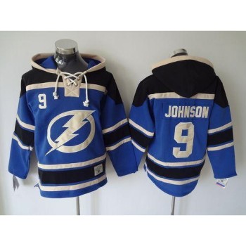 Lightning #9 Tyler Johnson Blue Sawyer Hooded Sweatshirt Stitched NHL Jersey Lightning #9 Tyler Johnson Blue Sawyer Hooded Sweatshirt Stitched NHL Jersey