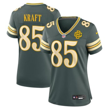 Women's Green Bay Packers #85 Tucker Kraft Green 2026 Rivalries Collection Game Jersey Women's Green Bay Packers #85 Tucker Kraft Green 2026 Rivalries Collection Game Jersey