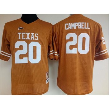 Longhorns #20 Earl Campbell Orange Women's Stitched NCAA Jersey Longhorns #20 Earl Campbell Orange Women's Stitched NCAA Jersey
