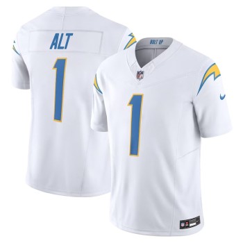 Men's Los Angeles Chargers Joe Alt White 2024 NFL Draft First Round Pick Player F.U.S.E. Vapor Untouchable Limited Stitched Football Jersey Men's Los Angeles Chargers Joe Alt White 2024 NFL Draft First Round Pick Player F.U.S.E. Vapor Untouchable Limited Stitched Football Jersey