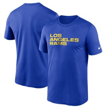 Los Angeles Rams Royal Legend Performance Logo Essential 3 T-Shirt Los Angeles Rams Royal Legend Performance Logo Essential 3 T-Shirt