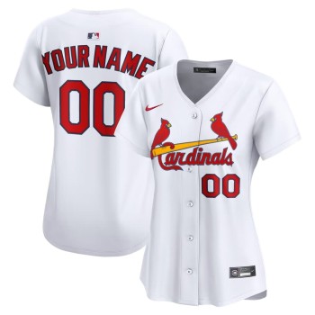 Women's St. Louis Cardinals Nike White Home Limited Custom Jersey Women's St. Louis Cardinals Nike White Home Limited Custom Jersey
