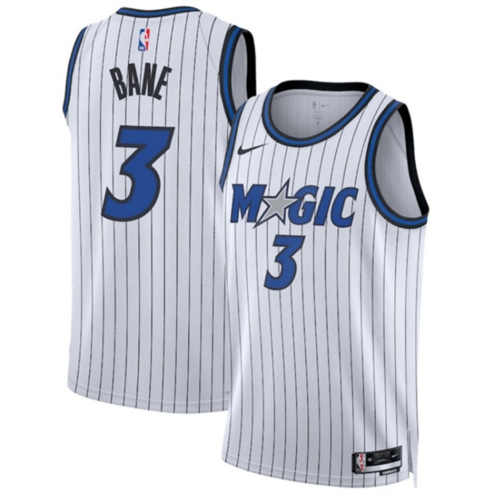 Men's Orlando Magic #3 Desmond Bane White 2025 Association Edition Stitched Basketball Jersey