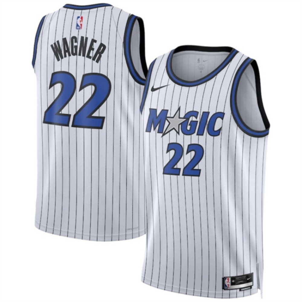 Men's Orlando Magic #22 Franz Wagner White 2025 Association Edition Stitched Basketball Jersey