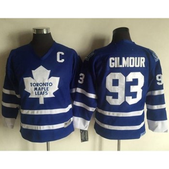 Maple Leafs #93 Doug Gilmour Blue CCM Throwback Stitched Youth NHL Jersey Maple Leafs #93 Doug Gilmour Blue CCM Throwback Stitched Youth NHL Jersey