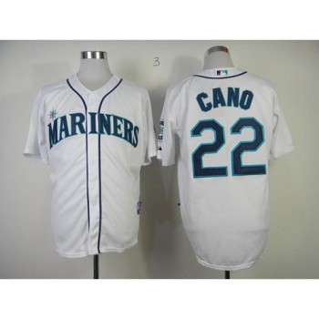 Mariners #22 Robinson Cano White Home Cool Base Stitched MLB Jersey