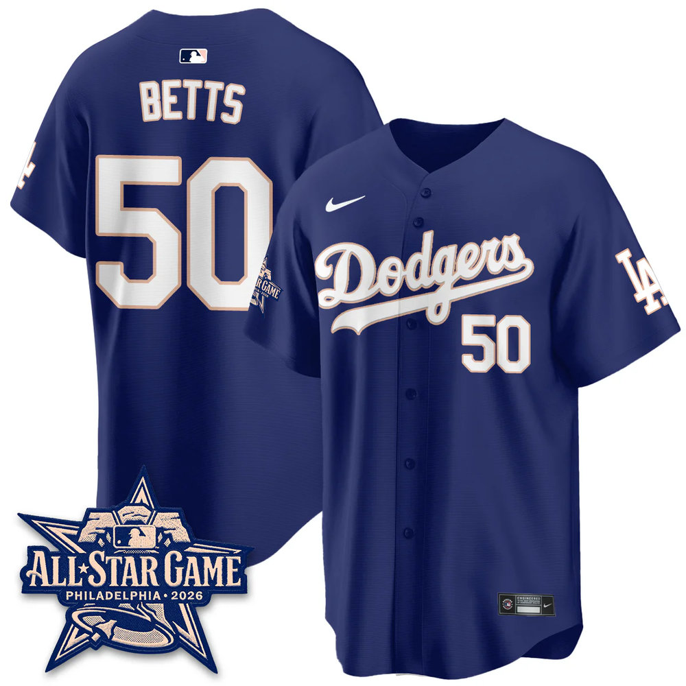 Men's Los Angeles Dodgers #50 Mookie Betts Royal 2026 MLB All-Star Jersey