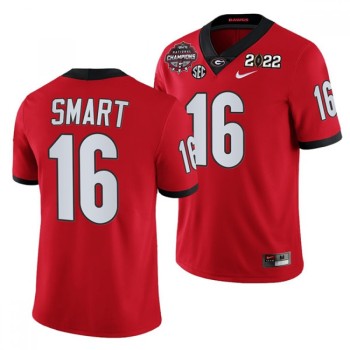 Men's Georgia Bulldogs #16 Lewis Cine 2021/22 CFP National Champions Red College Football Stitched Jersey Men's Georgia Bulldogs #16 Lewis Cine 2021/22 CFP National Champions Red College Football Stitched Jersey
