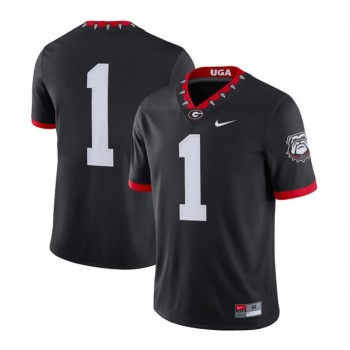 Men's Georgia Bulldogs Black Stitched Jersey Men's Georgia Bulldogs Black Stitched Jersey