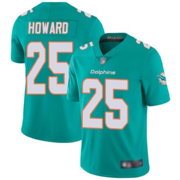 Men's Miami Dolphins #25 Xavien Howard Aqua Team Color Vapor Untouchable NFL Limited Stitched Jersey Men's Miami Dolphins #25 Xavien Howard Aqua Team Color Vapor Untouchable NFL Limited Stitched Jersey