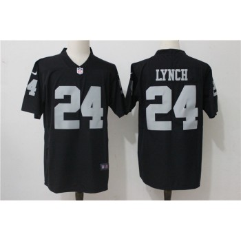 Men's Oakland Raiders #24 Marshawn Lynch Black Vapor Untouchable Limited Stitched NFL Jersey Men's Oakland Raiders #24 Marshawn Lynch Black Vapor Untouchable Limited Stitched NFL Jersey