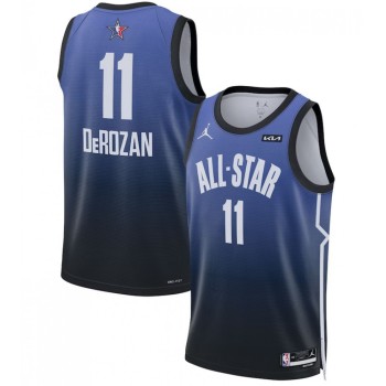 Men's 2023 All-Star #11 DeMar DeRozan Blue Game Swingman Stitched Basketball Jersey Men's 2023 All-Star #11 DeMar DeRozan Blue Game Swingman Stitched Basketball Jersey