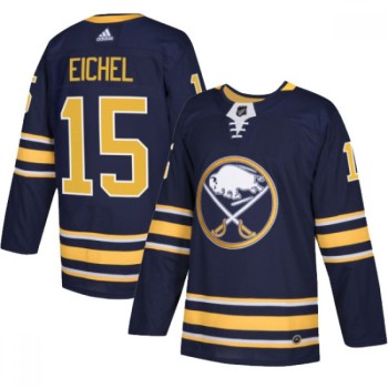 Men's Buffalo Sabres #15 Jack Eichel Navy Stitched NHL Jersey