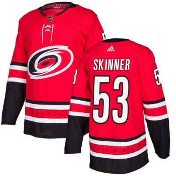 Men's Carolina Hurricanes #53 Jeff Skinner Red Stitched NHL Jersey