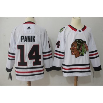 Men's Chicago Blackhawks #14 Richard Panik White Stitched NHL Jersey