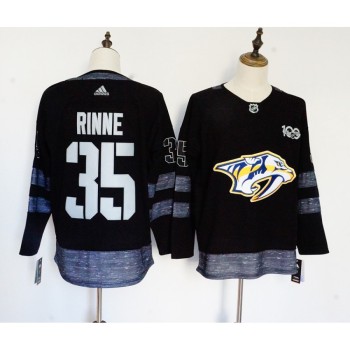 Men's Nashville Predators #35 Viktor Arvidsson Black 1917-2017 100th Anniversary Stitched NHL Jersey Men's Nashville Predators #35 Viktor Arvidsson Black 1917-2017 100th Anniversary Stitched NHL Jersey