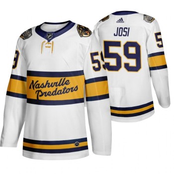 Men's Nashville Predators #59 Roman Josi White Stitched NHL Jersey