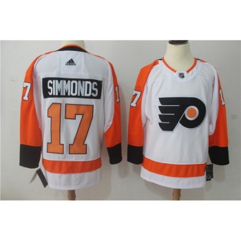 Men's Philadelphia Flyers #17 Wayne Simmonds White Stitched NHL Jersey Men's Philadelphia Flyers #17 Wayne Simmonds White Stitched NHL Jersey