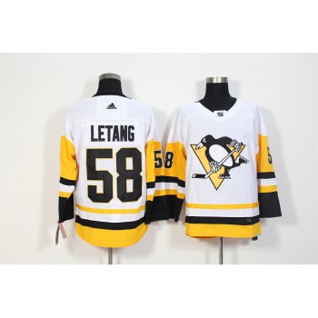 Men's Pittsburgh Penguins #58 Kris Letang White Stitched NHL Jersey Men's Pittsburgh Penguins #58 Kris Letang White Stitched NHL Jersey