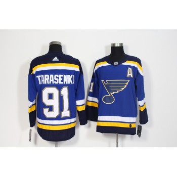 Men's St. Louis Blues #91 Vladimir Tarasenko Navy Blue Stitched NHL Jersey Men's St. Louis Blues #91 Vladimir Tarasenko Navy Blue Stitched NHL Jersey