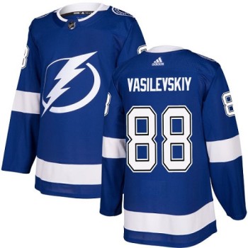 Men's Tampa Bay Lightning #88 Andrei Vasilevskiy Blue Stitched NHL Jersey Men's Tampa Bay Lightning #88 Andrei Vasilevskiy Blue Stitched NHL Jersey