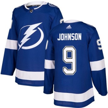 Men's Tampa Bay Lightning #9 Tyler Johnson Blue Stitched NHL Jersey Men's Tampa Bay Lightning #9 Tyler Johnson Blue Stitched NHL Jersey