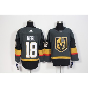Men's Vegas Golden Knights #18 James Neal Grey Stitched NHL Jersey Men's Vegas Golden Knights #18 James Neal Grey Stitched NHL Jersey