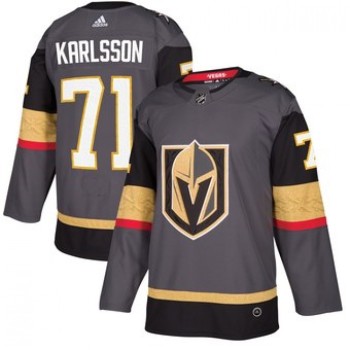 Men's Vegas Golden Knights #71 William Karlsson Grey Stitched NHL Jersey Men's Vegas Golden Knights #71 William Karlsson Grey Stitched NHL Jersey