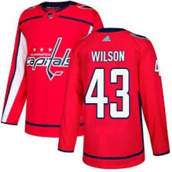 Men's Washington Capitals #43 Tom Wilson Red Stitched NHL Jersey Men's Washington Capitals #43 Tom Wilson Red Stitched NHL Jersey