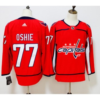 Men's Washington Capitals #77 TJ Oshie Red Stitched NHL Jersey Men's Washington Capitals #77 TJ Oshie Red Stitched NHL Jersey