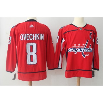 Men's Washington Capitals #8 Alexander Ovechkin Red Stitched NHL Jersey Men's Washington Capitals #8 Alexander Ovechkin Red Stitched NHL Jersey